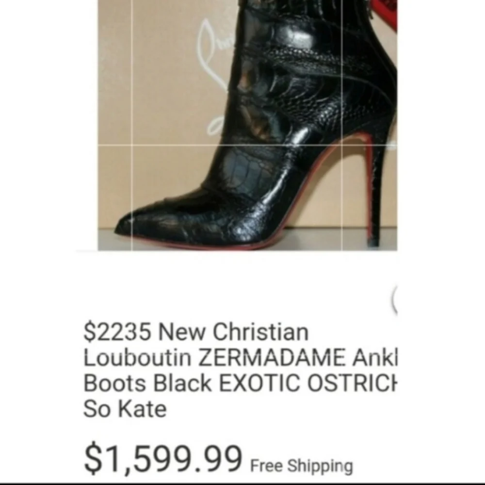 Christian Louboutin gray authentic